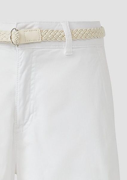 s.Oliver Shorts Shorts mit geflochtenem Gürtel und Garment Dye günstig online kaufen