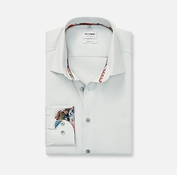 OLYMP Businesshemd Level 5 Manschetteninnenseite gemustert, body fit, New Y günstig online kaufen