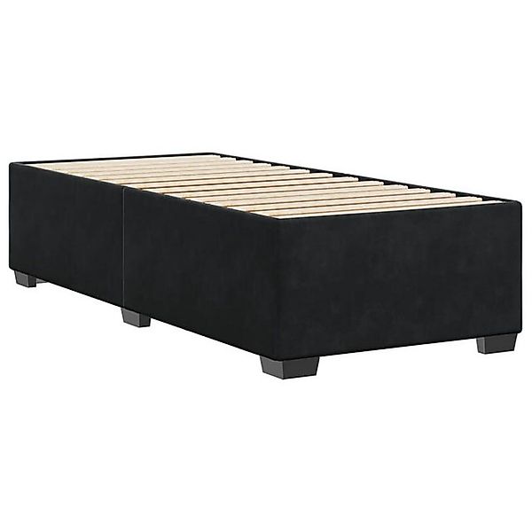 vidaXL Bett Bettgestell Schwarz 80x200 cm Samt günstig online kaufen