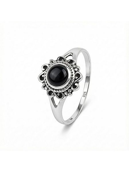 mantraroma Silberring CARINO aus 925 Silber mit Onyx (Ring mit Schmuckbeute günstig online kaufen
