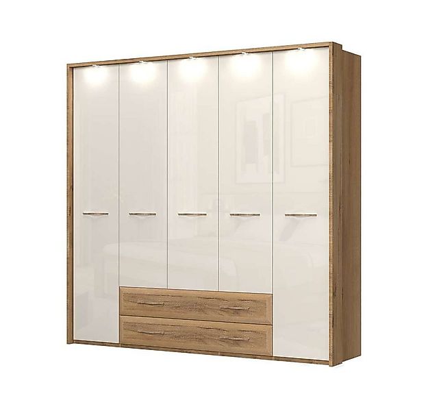 Home affaire Kleiderschrank Gala, beige hochglänzend UV lackiert, kratzfest günstig online kaufen