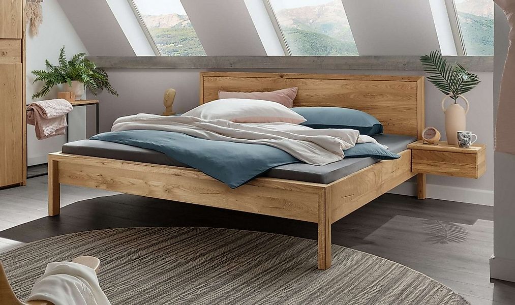 Home affaire Schlafzimmer-Set Huven Schlafzimmer, (3-tlg), Massivholzbett a günstig online kaufen