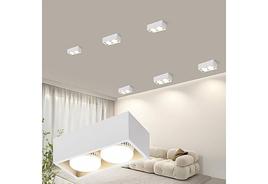 ZMH Deckenspots 1/2 Flammig Modern Deckenstrahler- GX53 Schwenkbar Wohnzimm günstig online kaufen