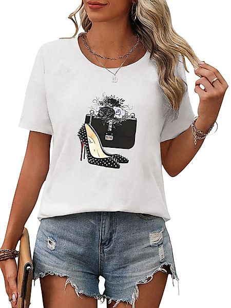 PYL Kurzarmbluse Damen Bequemes Sommer T günstig online kaufen
