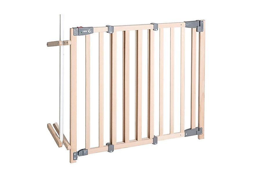 roba® Treppenschutzgitter Safety Up, Schutzgitter mit Ampelfunktion, Buche günstig online kaufen