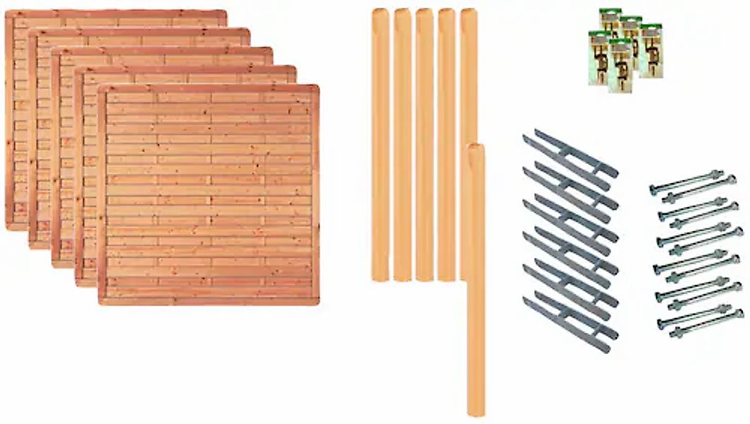 Tetzner & Jentzsch Dichtzaun »Atlanta 3« 5 Elemente, LxH: 954x180 cm günstig online kaufen
