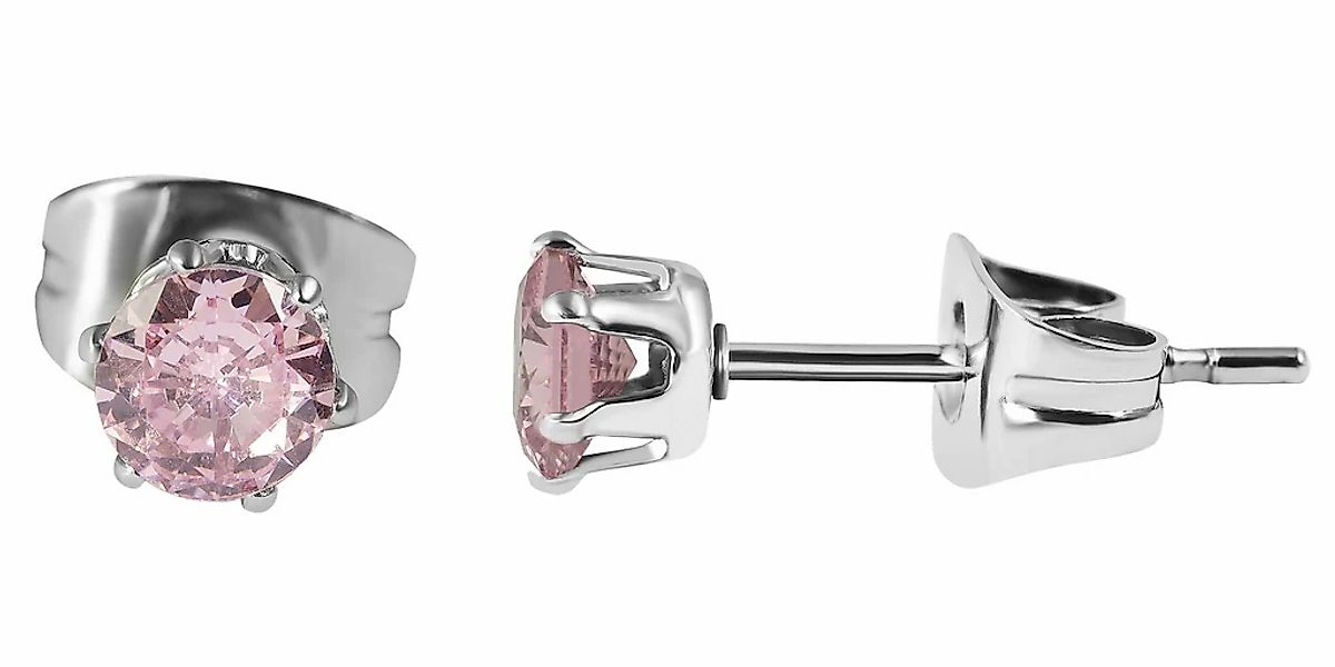 Adelia´s Paar Ohrhänger "Damen Ohrringe – Ohrstecker aus Edelstahl mit Zirk günstig online kaufen