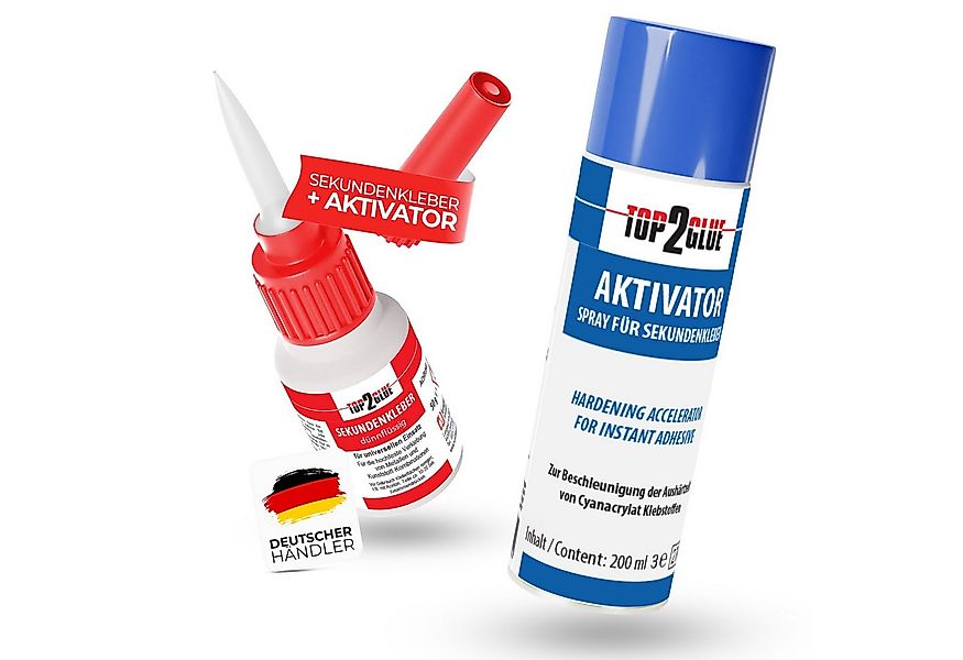 Top2Glue Sekundenkleber XXL Aktivator Sekundenkleber extra stark Allesklebe günstig online kaufen