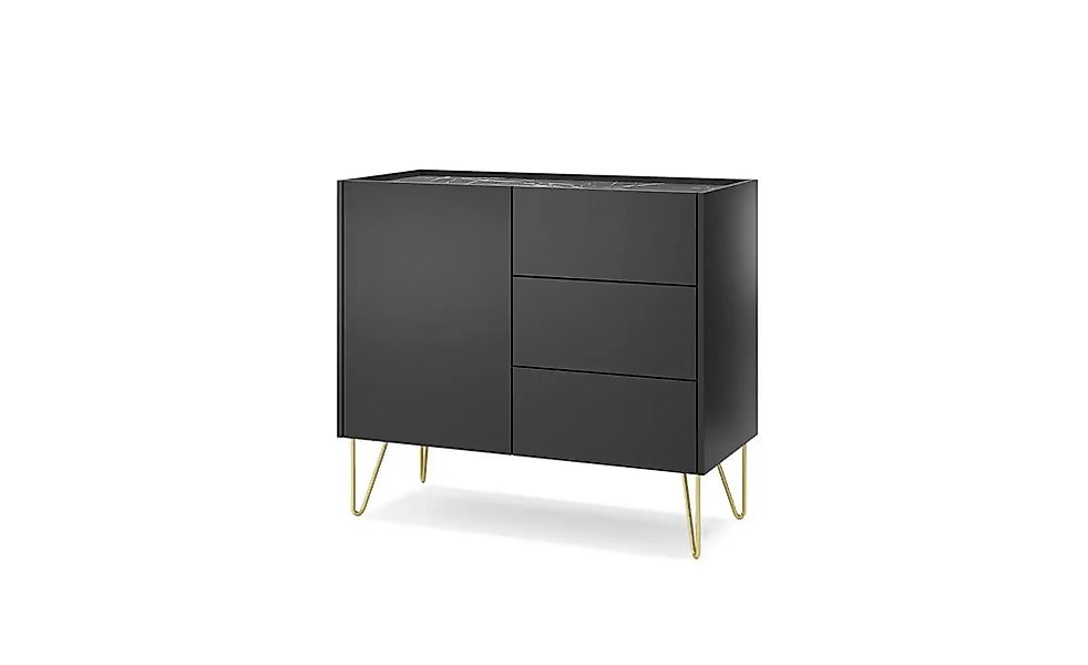 Sideboard  Harmony ¦ schwarz ¦ Maße (cm): B: 97 H: 83 Kommoden & Sideboards günstig online kaufen