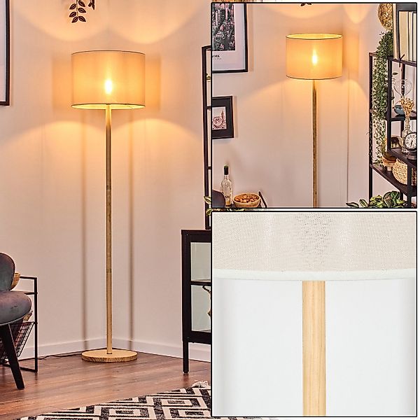 hofstein Stehlampe Stehlampe mit Holzfuß und günstig online kaufen