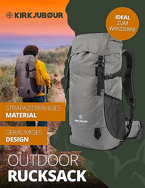 KIRKJUBOUR Trekkingrucksack "Vindelfjäll" Outdoor Trekking Rucksack günstig online kaufen