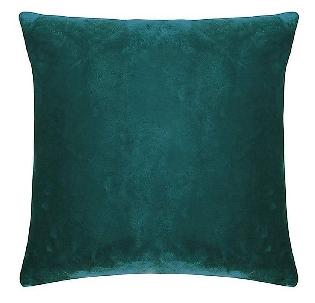 PAD Dekoobjekt Kissenhülle Smooth Samt Petrol Blau (50x50cm) günstig online kaufen