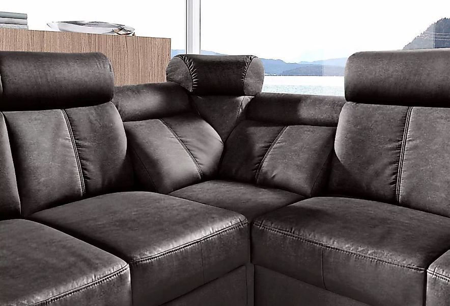 sit&more Ecksofa »Basel L-Form«, wahlweise mit Relaxfunktion günstig online kaufen