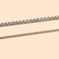 KARMA Fußketten Set Fußkettchen Schmuckset Silber günstig online kaufen