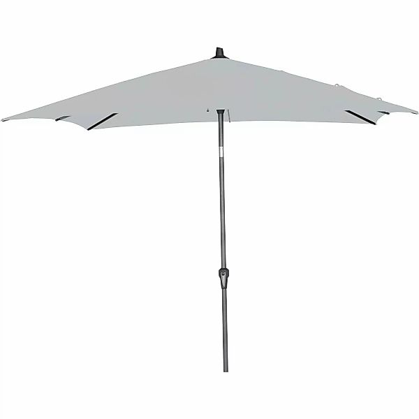 Siena Garden Marktschirm 250 cm x  250 cm Grau mit Kurbelmechanik günstig online kaufen
