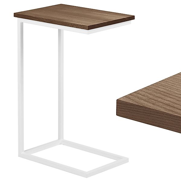 LAMO Manufaktur Beistelltisch Massivholztischplatte Laptoptisch Sofatisch günstig online kaufen