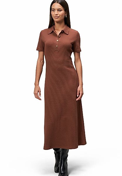 Zero Strickkleid "zero Damen Strickkleid mit Polokragen", Knopfleiste günstig online kaufen