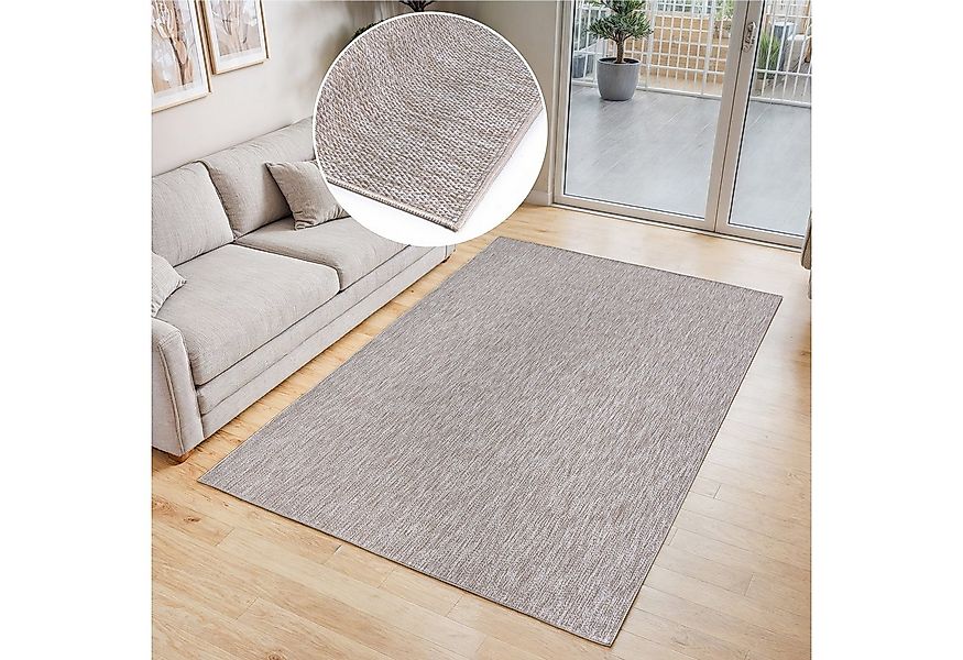 my home Teppich Kian, rechteckig, Höhe: 3 mm, Sisal-Optik, Flachgewebe, In- günstig online kaufen