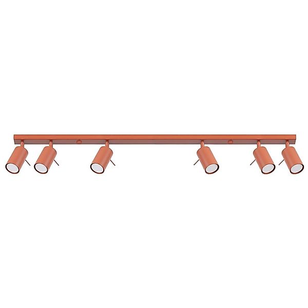 Deckenstrahler Ring, beige, Länge 117 cm, Stahl, 6-flg. günstig online kaufen