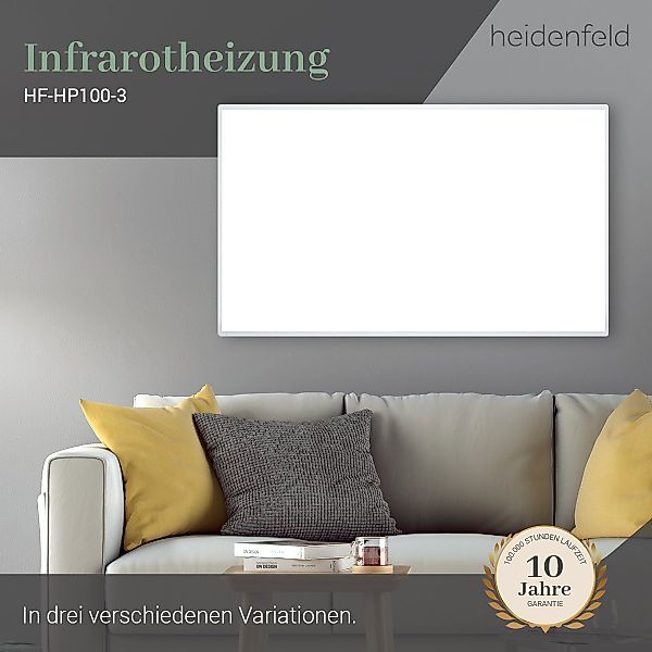 Heidenfeld Infrarotheizung 300-1000 W Elektroheizung HF-HP100-3 günstig online kaufen