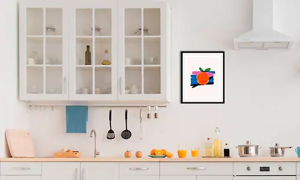 queence Bild »Fips«, Obst-Obst Bilder-Essen-Lebensmittel-Kunst-Abstrakt, (1 günstig online kaufen