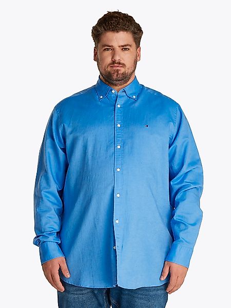Tommy Hilfiger Big & Tall Langarmhemd "BT-LINEN BLEND SOLID", Große Größen günstig online kaufen