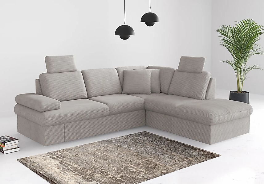 sit&more Ecksofa "Moreno", mit Armteilverstellung,wahlweise mit Bettfunktio günstig online kaufen