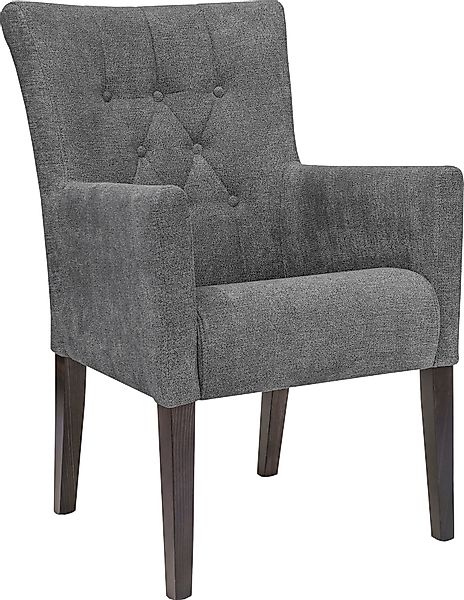 Home affaire Esszimmerstuhl "King" () 1 Stk.Esszimmerstuhl mit Knopfheftung günstig online kaufen