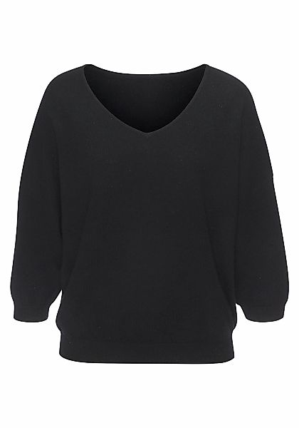 LASCANA Kaschmirpullover, mit V-Ausschnitt günstig online kaufen