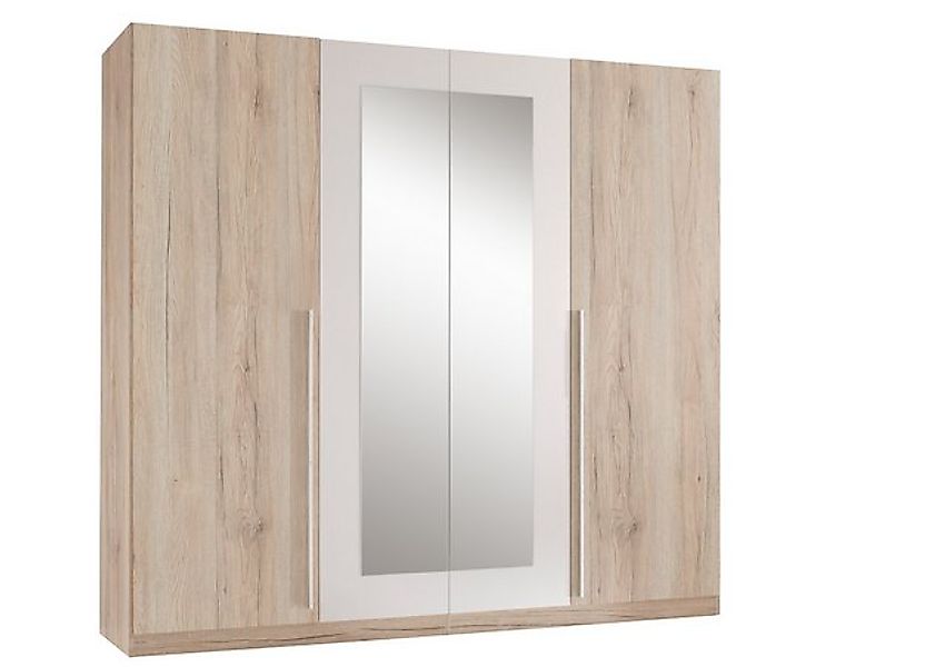 PREISBRECHER Kleiderschrank Cano 5 Böden, 1 Stange, San Remo Eiche hell / W günstig online kaufen