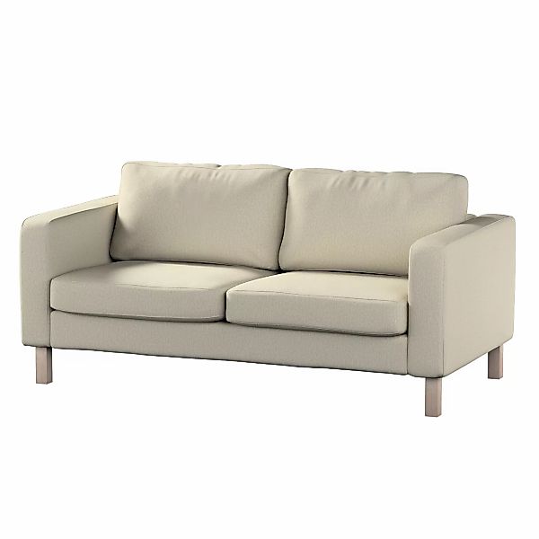 Bezug für Karlstad 2-Sitzer Sofa nicht ausklappbar, beige-grau, Sofahusse, günstig online kaufen