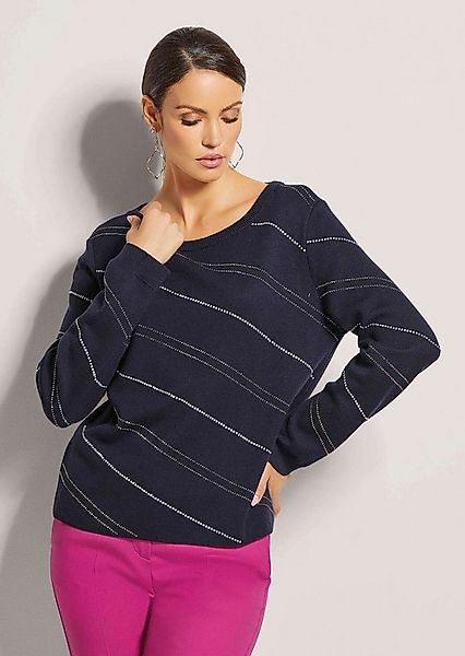 MADELEINE Strickpullover Pullover mit Ziersteinen günstig online kaufen