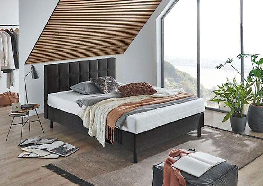 ATLANTIC home collection Boxbett Nikola, Massivholzfüße, mit und ohne Matra günstig online kaufen