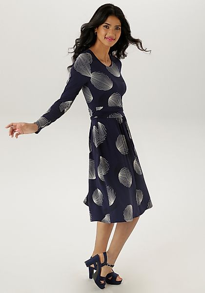 Aniston SELECTED Jerseykleid mit figurbetonenden Raffungen günstig online kaufen