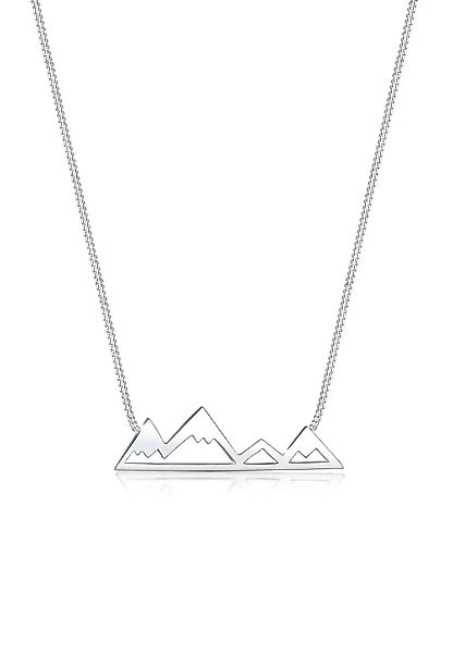 Elli Kette mit Anhänger "Berge Mountain Anhänger Reise Cut-Out 925 Silber" günstig online kaufen