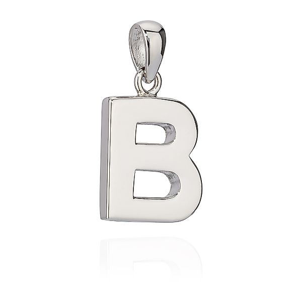 NKlaus Kettenanhänger 13x12mm Kettenanhänger Buchstabe B günstig online kaufen