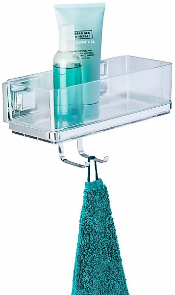 WENKO Duschablage "Vacuum-Loc Quadro", 1 Etage günstig online kaufen