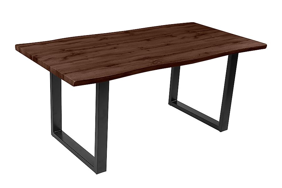 Loreno® Esstisch Josy, Nussbaumholz, Baumkante, MDF-Platte, günstig online kaufen