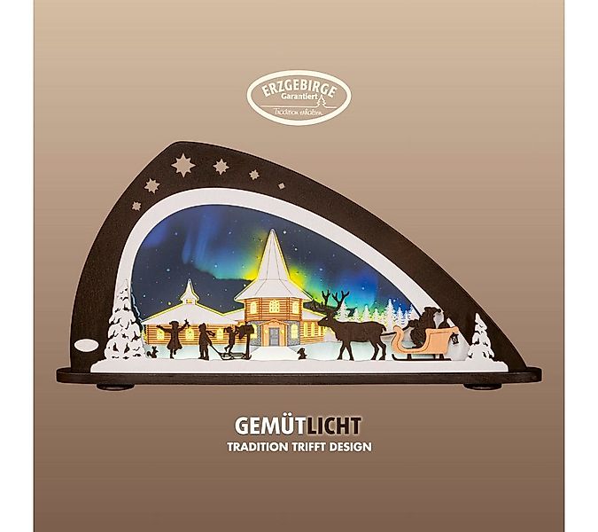 Weigla LED Schwibbogen Weihnachten Polarlicht, Lichterbogen aus Holz & Acry günstig online kaufen