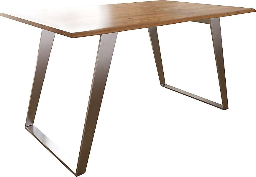 DELIFE Esstisch Edge, S Akazie Natur günstig online kaufen