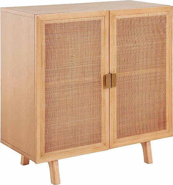 LeGer Home by Lena Gercke Sideboard "Lina", Mit Rattan Einsatz, 2 Innenfäch günstig online kaufen