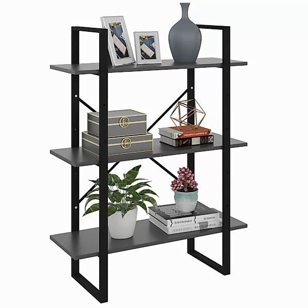 Bücherregal Grau 80x30x105 Cm Spanplatte günstig online kaufen