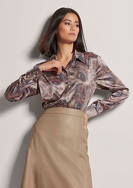 MADELEINE Langarmbluse Satinbluse mit Knopfmanschetten günstig online kaufen