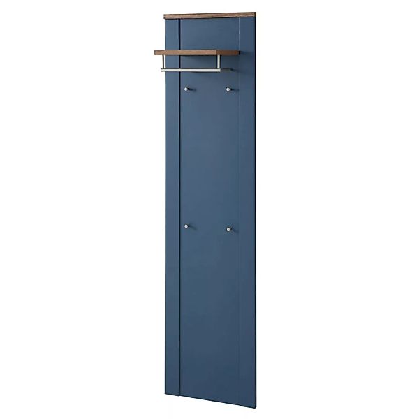 Garderobenpaneel schmal, matt blau mit Eiche DEVON-36 Landhausstil, 48 cm b günstig online kaufen