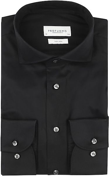 Profuomo Twill Hemd Schwarz - Größe 39 günstig online kaufen