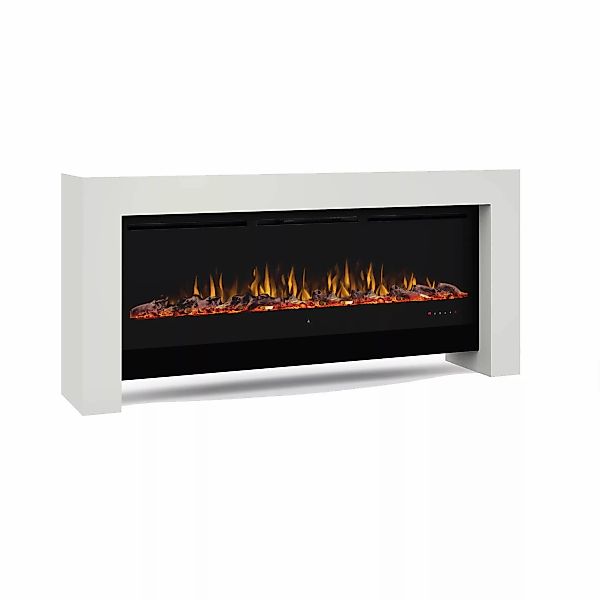 muenkel design bridge [moderner Optiflame Design Elektrokamin]: weiß (warm) günstig online kaufen