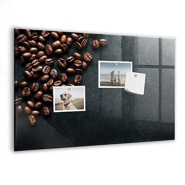 Tulup Magnetische Glastafel Kaffeebohnen 60x40 cm Magnettafel Mit Marker Be günstig online kaufen