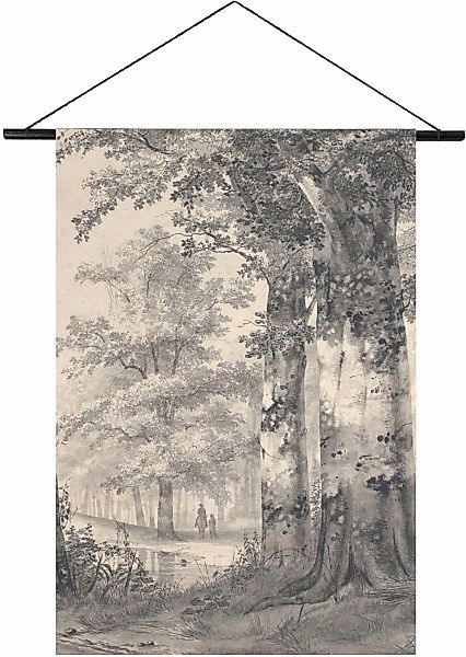 Art for the home Wandbild »Vintage Wald«, (1 St.), Wandteppich XL günstig online kaufen