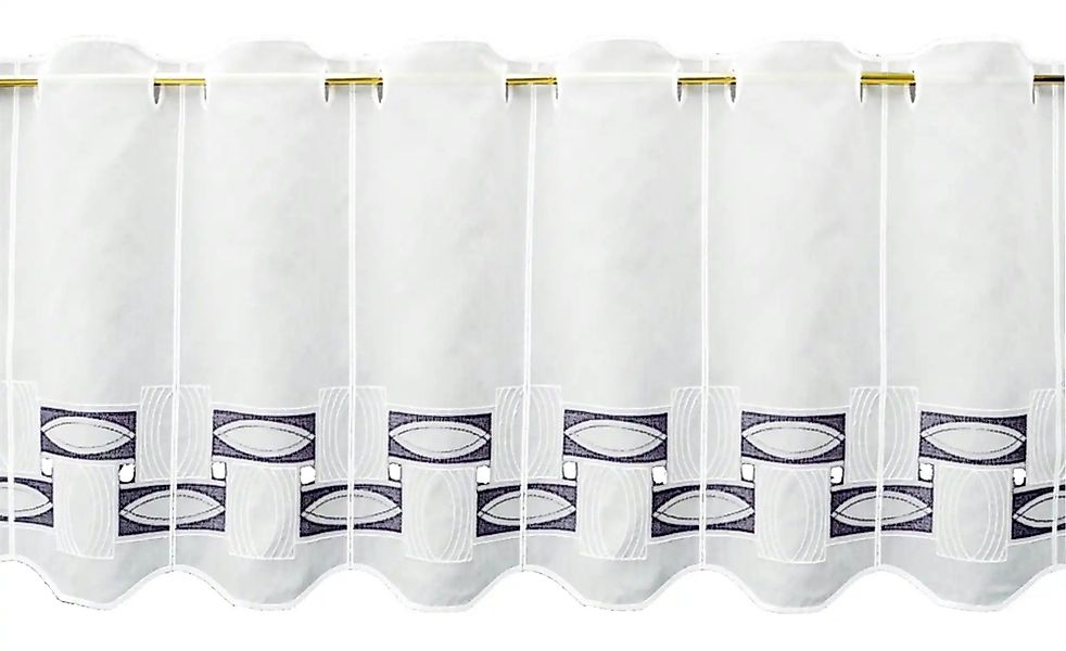 FLORENTINA Scheibengardine   ¦ grau ¦ Synthetik ¦ Maße (cm): B: 144 H: 65 G günstig online kaufen