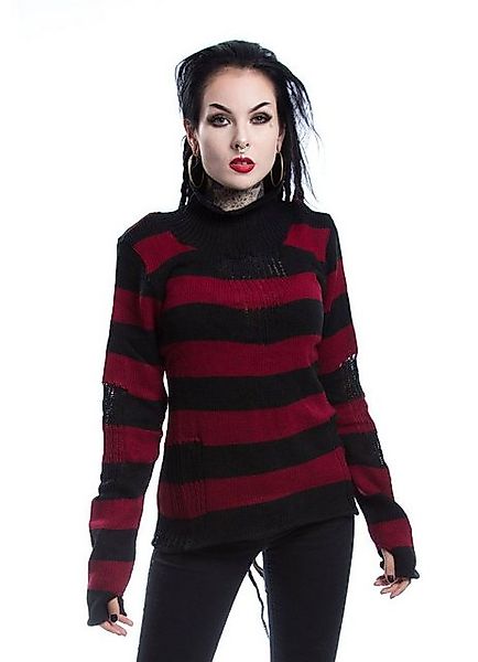 Vixxsin Strickpullover Annabella Strickpullover Punk Gothic Strickpulli Pul günstig online kaufen